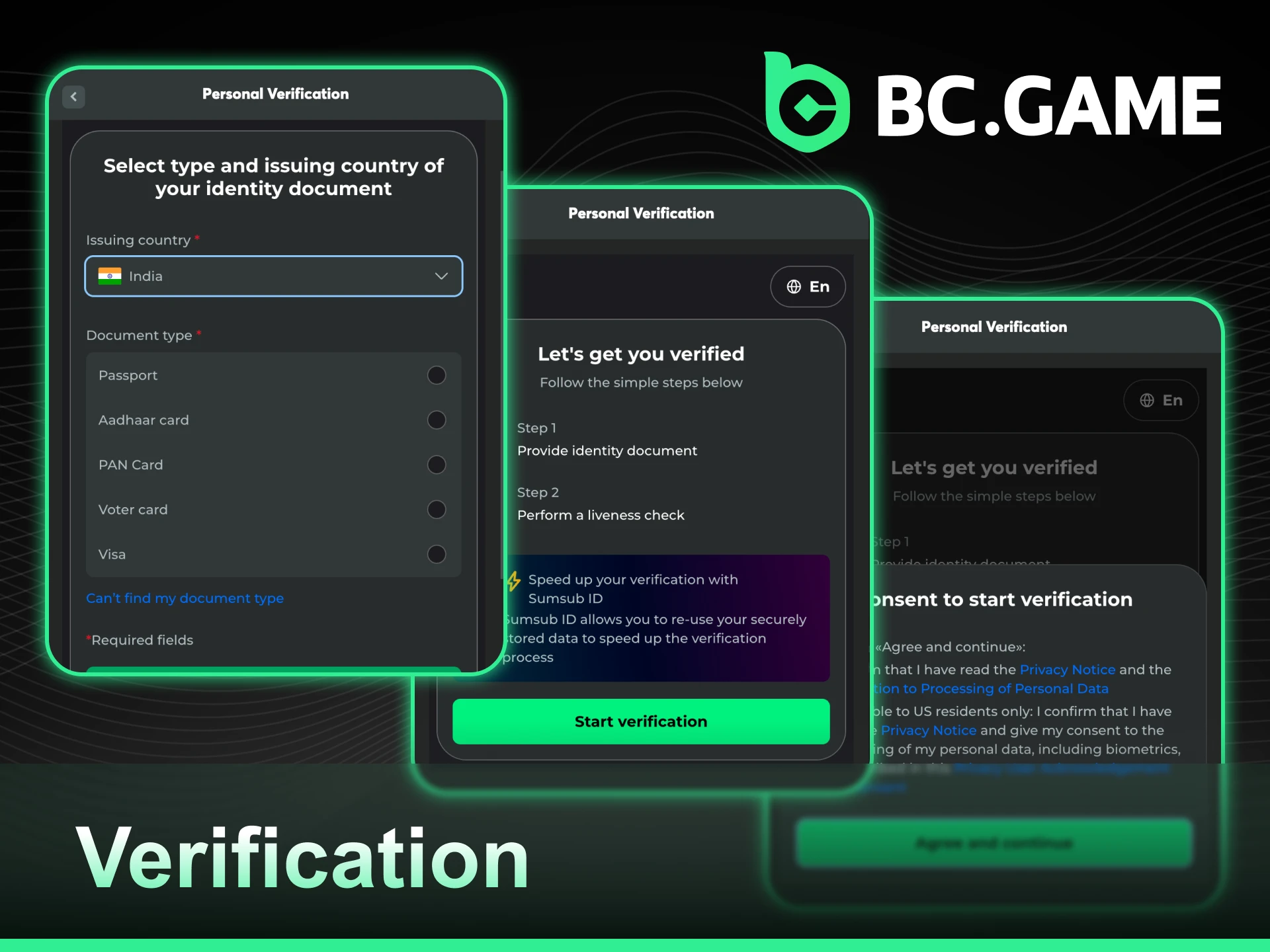 Complete the Account Verification Process After Registration at BC Game safely.