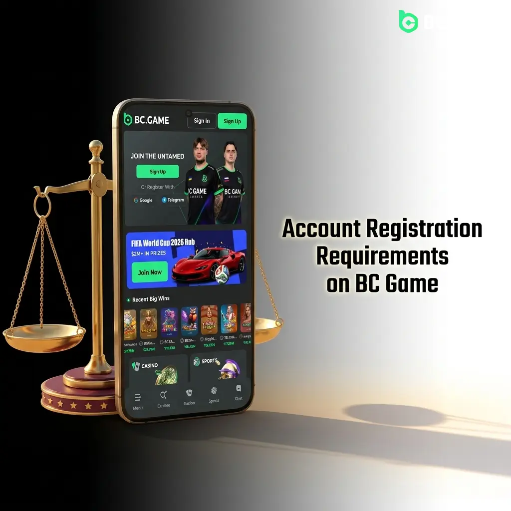 BC Game account registration eligibility requirements for Indian players including age, KYC, and single account rules