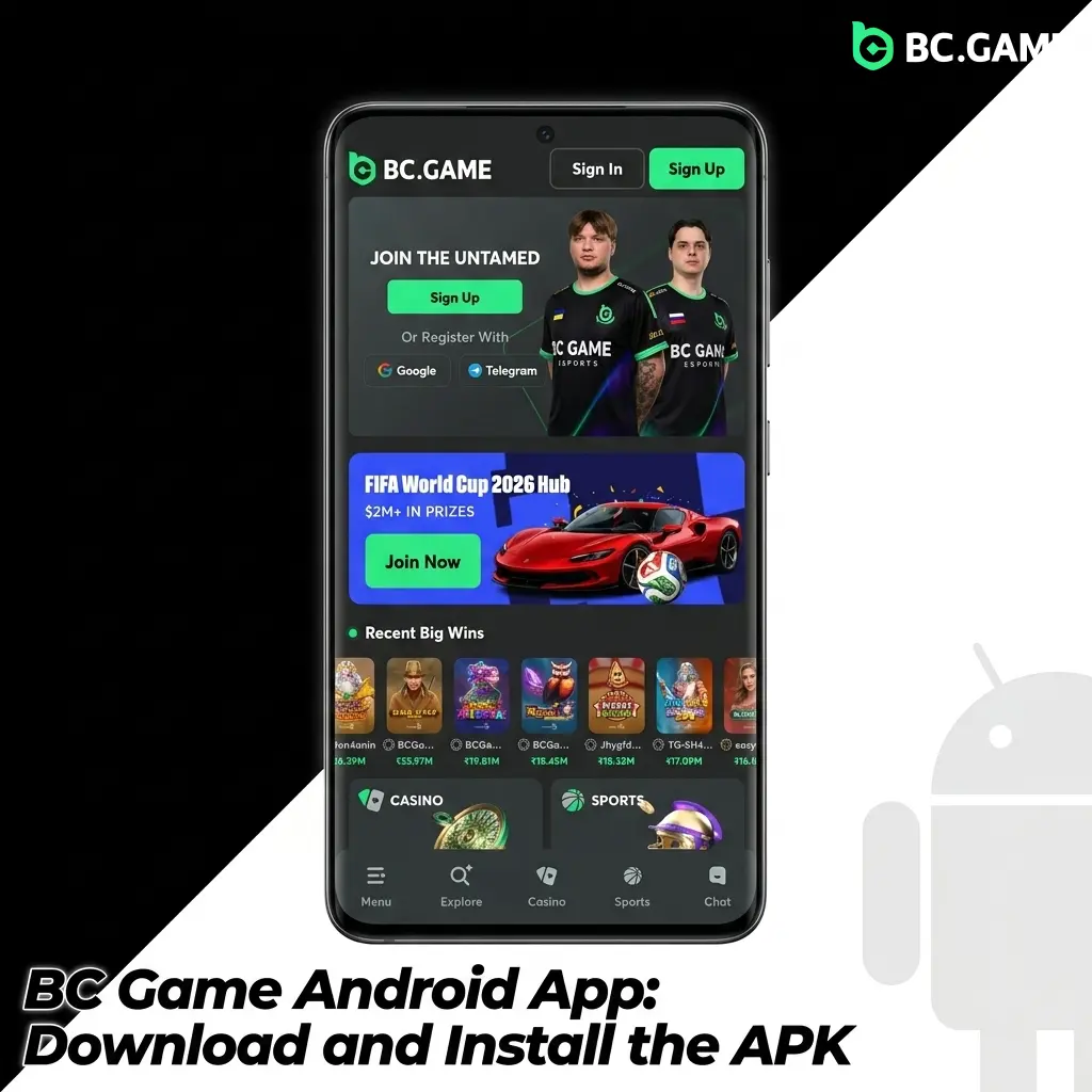 BC Game Android APK download and installation guide for devices running Android 5.0 or higher