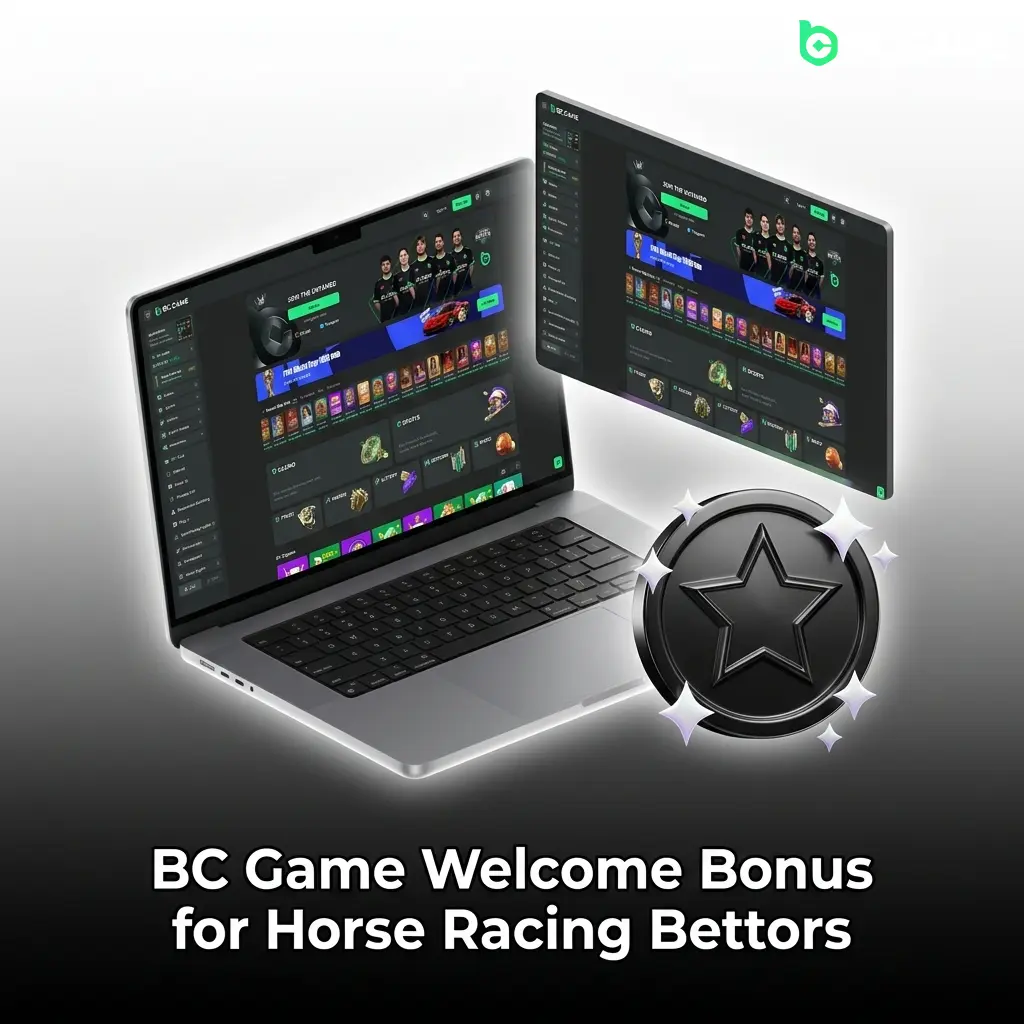 BC Game welcome bonus tiered rakeback structure for horse racing bettors across first four deposits