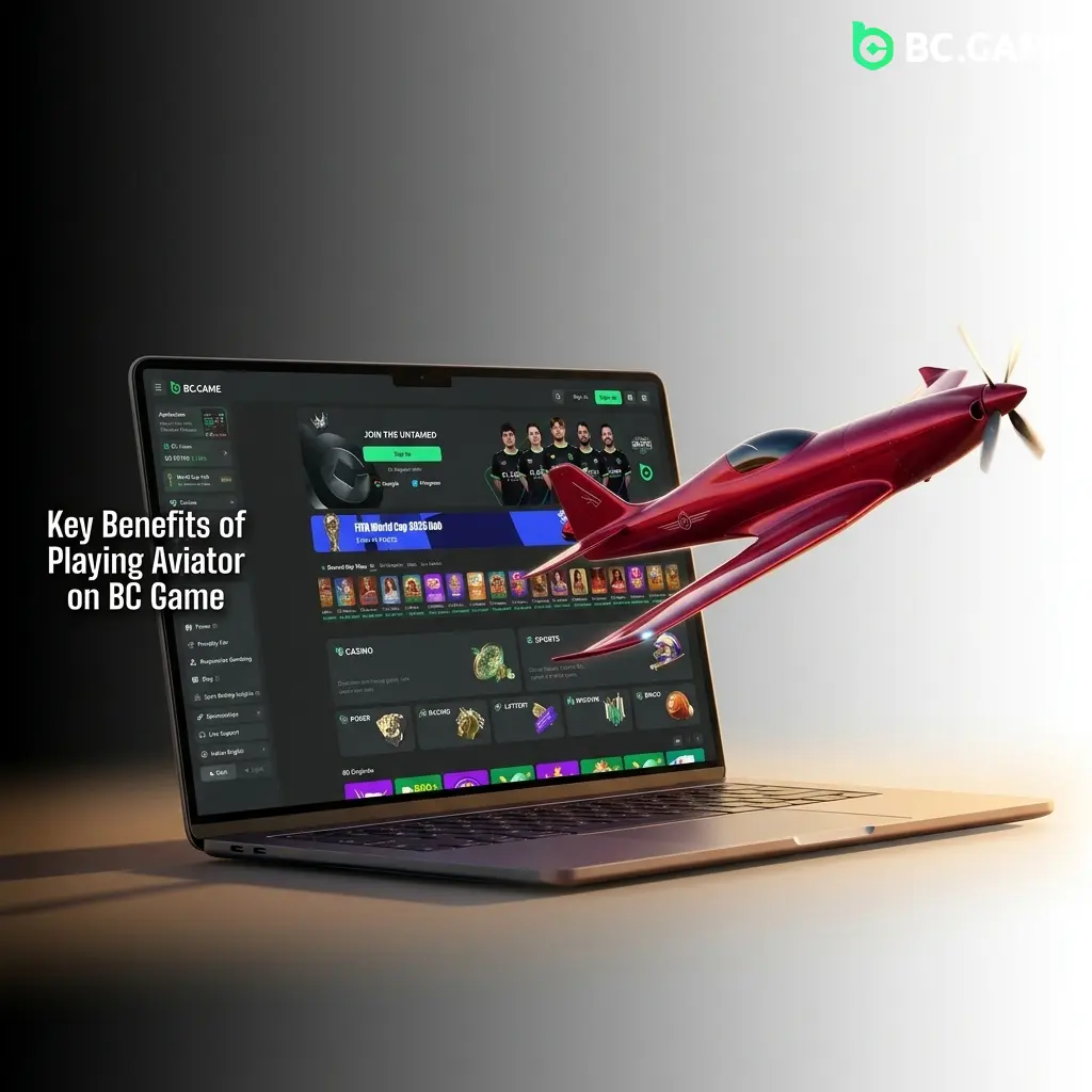 BC Game Aviator benefits including provably fair rounds, 97% RTP, INR deposits, and 24/7 support for Indian players